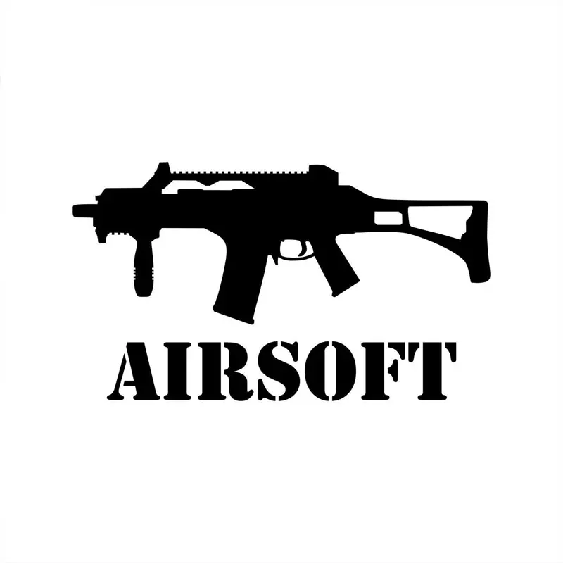 

Car Sticker Personalized Airsoft Decal Car Decoration Accessories Creative Applicable To Various Models Black/White, 13cm*8cm