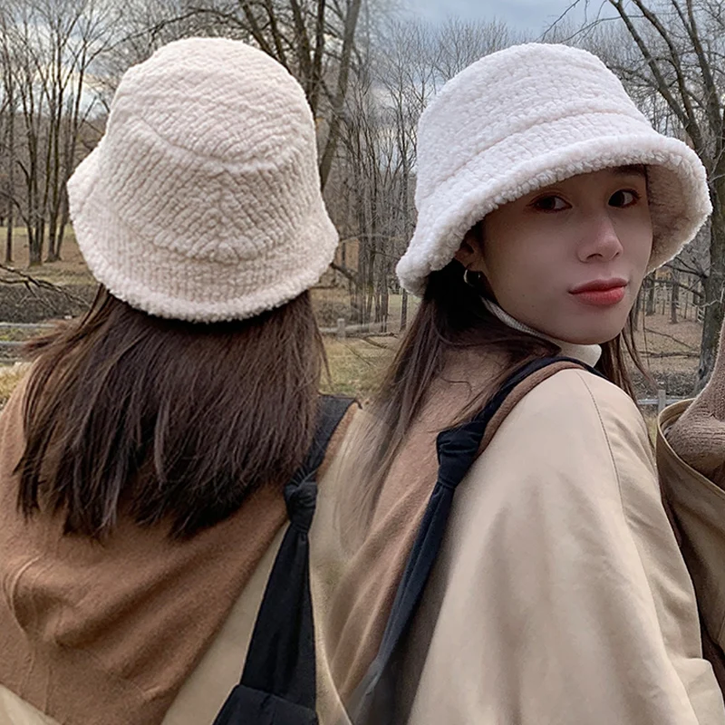 Women's Autumn Winter Bucket Hats Solid Color Warm Ins Female Faux Fur Fisherman Cap Korean Casual Snowflake Velvet Basin Hat
Women's Autumn Winter Bucket Hats Solid Color Warm Ins Female Faux Fur Fisherman Cap Korean Casual Snowflake Velvet Basin Hat