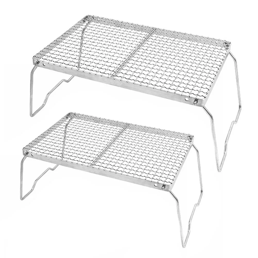 Camping Folding Grill Stand Stainless Steel Grill Grate Camping Table Outdoor Portable Gas Wood Stove Stand Camping Supplies
Camping Folding Grill Stand Stainless Steel Grill Grate Camping Table Outdoor Portable Gas Wood Stove Stand Camping Supplies