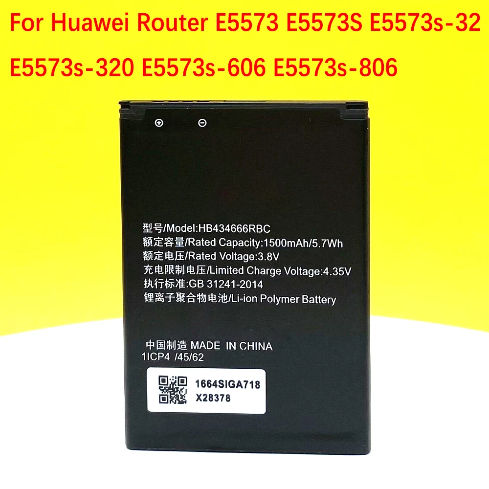 Новый оригинальный аккумулятор HB434666RBC для маршрутизатора Huawei E5573 E5573S |