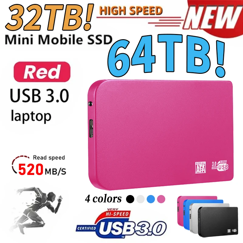 New 1TB Portable External SSD USB 3.0 High-speed hard drive ssd Mobile External Solid State Drive Type-C for Notebook Laptop Mac
New 1TB Portable External SSD USB 3.0 High-speed hard drive ssd Mobile External Solid State Drive Type-C for Notebook Laptop Mac