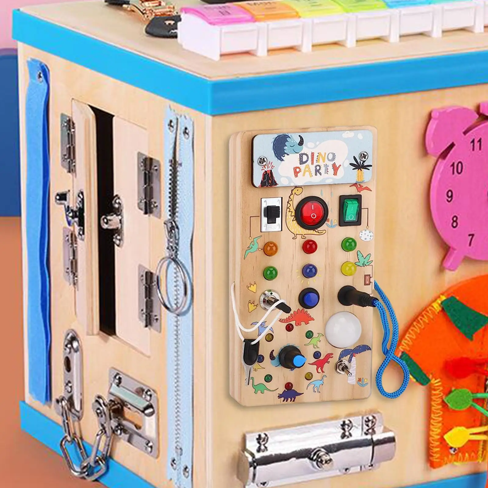 Toddlers Activity Board Wood Montessori Busy Board for Gift Outdoor Exercise
Toddlers Activity Board Wood Montessori Busy Board for Gift Outdoor Exercise