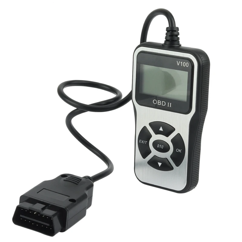 6X V100 OBD2 автоматический сканер Ручной многофункциональный 6-язычный OBD 2 автоматический диагностический инструмент (серебристый)
6X V100 OBD2 автоматический сканер Ручной многофункциональный 6-язычный OBD 2 автоматический диагностический инструмент (серебристый)