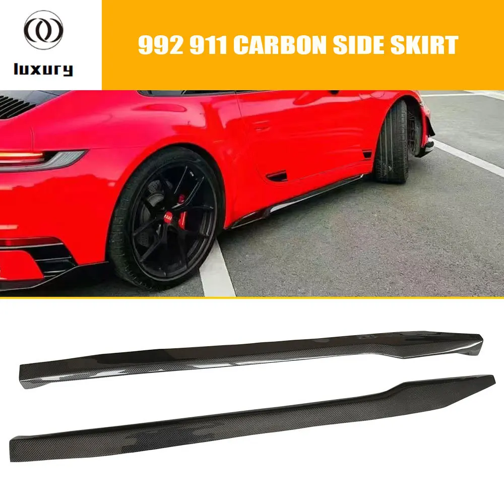 Real Carbon Fiber Side Door Skirt Splitter for Porsche 992 911 2019-UP Side Bumper Extension Spoiler Body Kit
Real Carbon Fiber Side Door Skirt Splitter for Porsche 992 911 2019-UP Side Bumper Extension Spoiler Body Kit