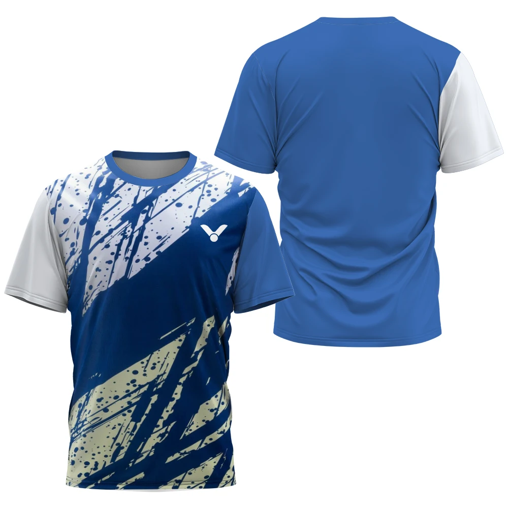 

Breathable Badminton Tennis T-shirt Male Sportwear Tops Clothing Gym Fitness Short Sleeve Sweat-absorbing Table Tennis Uniforms