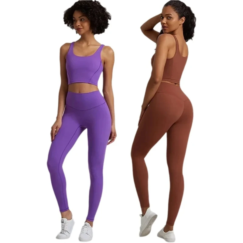 Seamless Fitness Sports Suit Women Gym Yoga Set Workout Tracksuit 2 Pieces High Impact Bra High Waist Leggings Running Outfit
Seamless Fitness Sports Suit Women Gym Yoga Set Workout Tracksuit 2 Pieces High Impact Bra High Waist Leggings Running Outfit