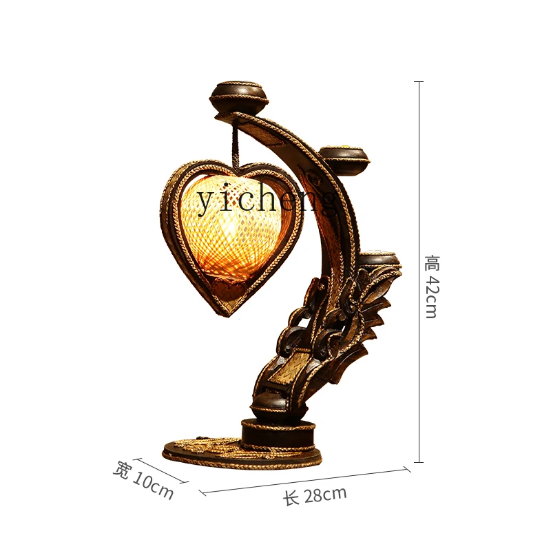 XL Handmade Vintage Rattan Heart-Shaped Table Lamp Cozy Bedroom Retro Bedside Lamp Table Lamp
XL Handmade Vintage Rattan Heart-Shaped Table Lamp Cozy Bedroom Retro Bedside Lamp Table Lamp