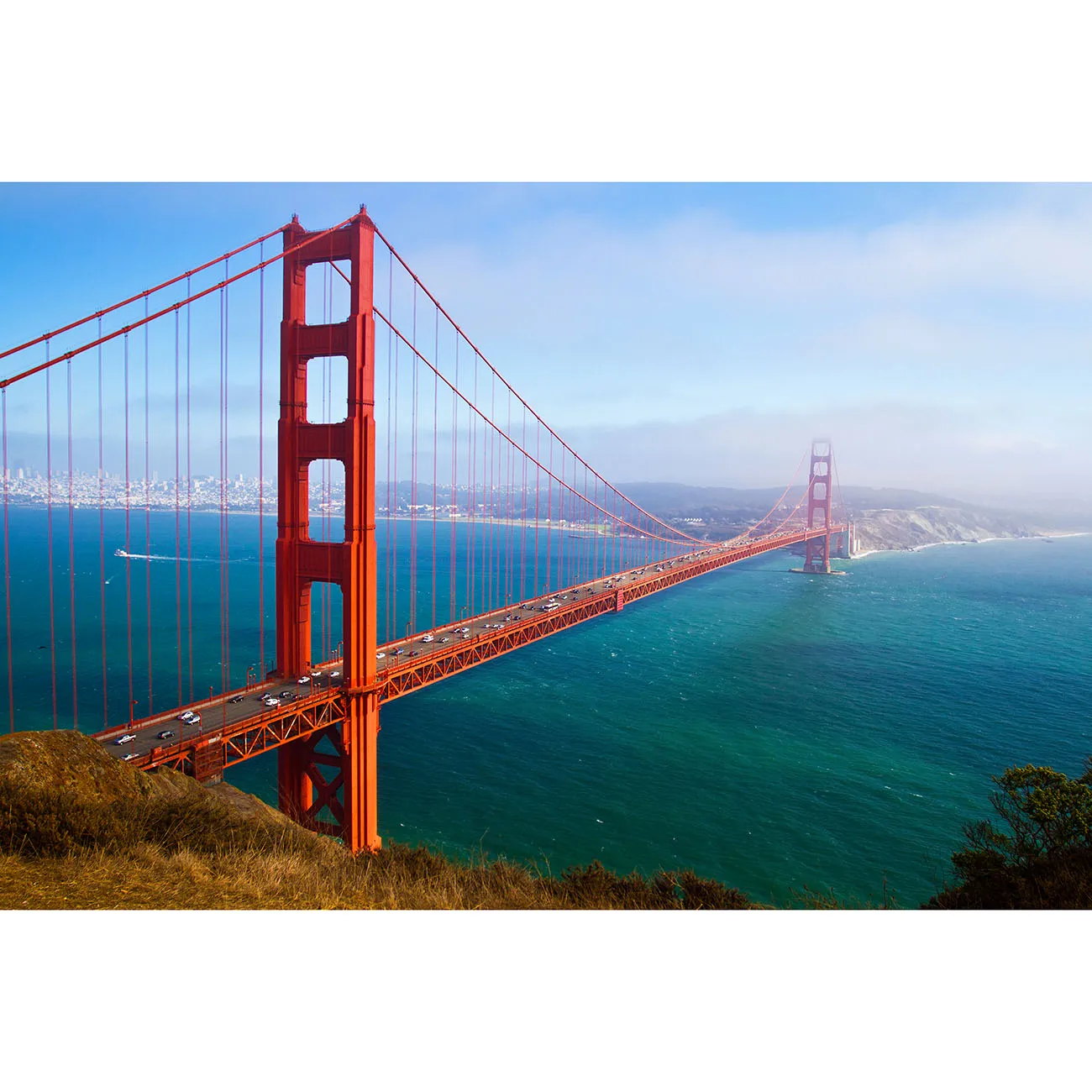

Golden Gate Bridge Photo Backdrop River Mountains Famous San Francisco California Tourist Attractions Photography Background