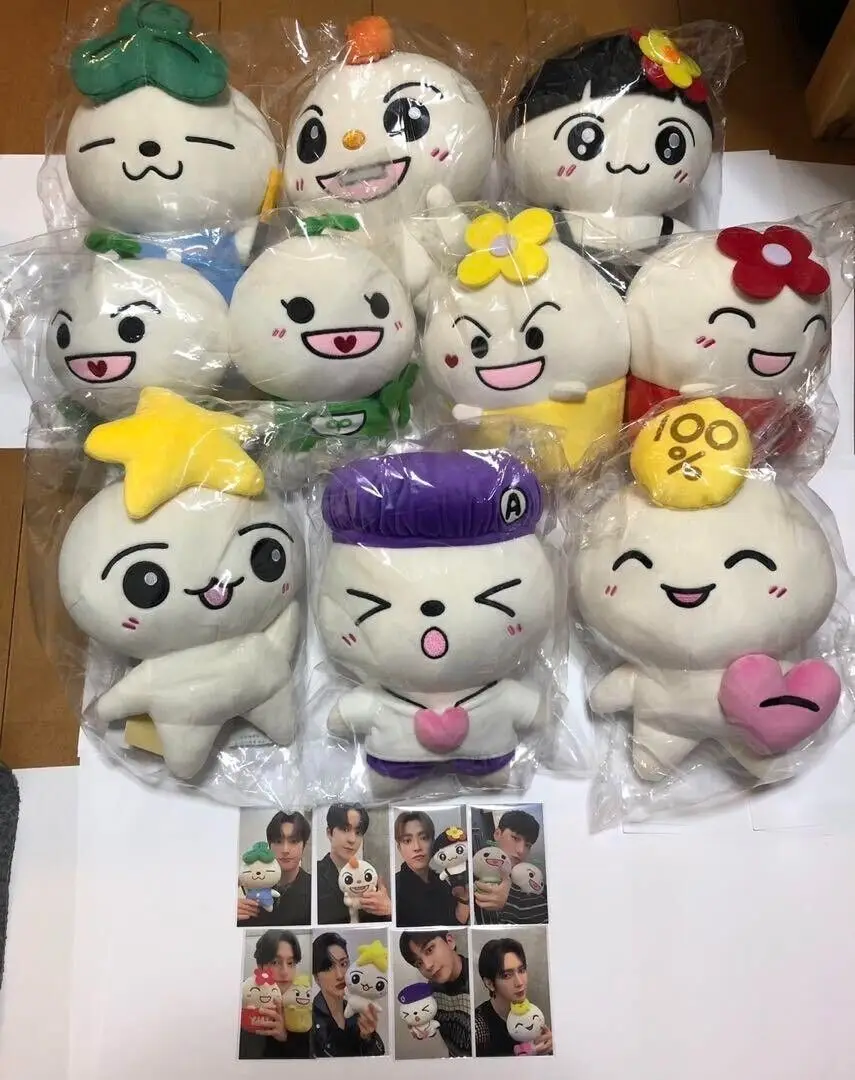 

25cm Kpop ATEEZ Teez-mon Pop Up SeongHwa HongJoong WooYoung YunHo Same Style Plush Cushion Pillows Home Decoration Dolls Gifts