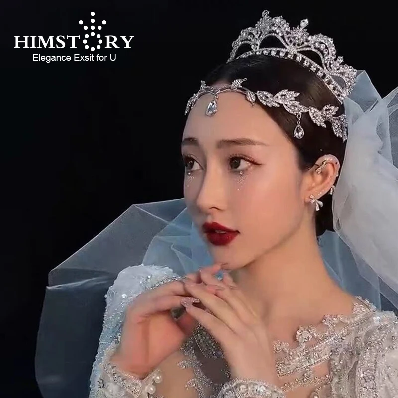HIMSTORY Romantic Crown Tiara Women Waterdrop Flower Headband Bridal Hair Accessories Girls Birthday Party Hair Jewelries Gift
HIMSTORY Romantic Crown Tiara Women Waterdrop Flower Headband Bridal Hair Accessories Girls Birthday Party Hair Jewelries Gift