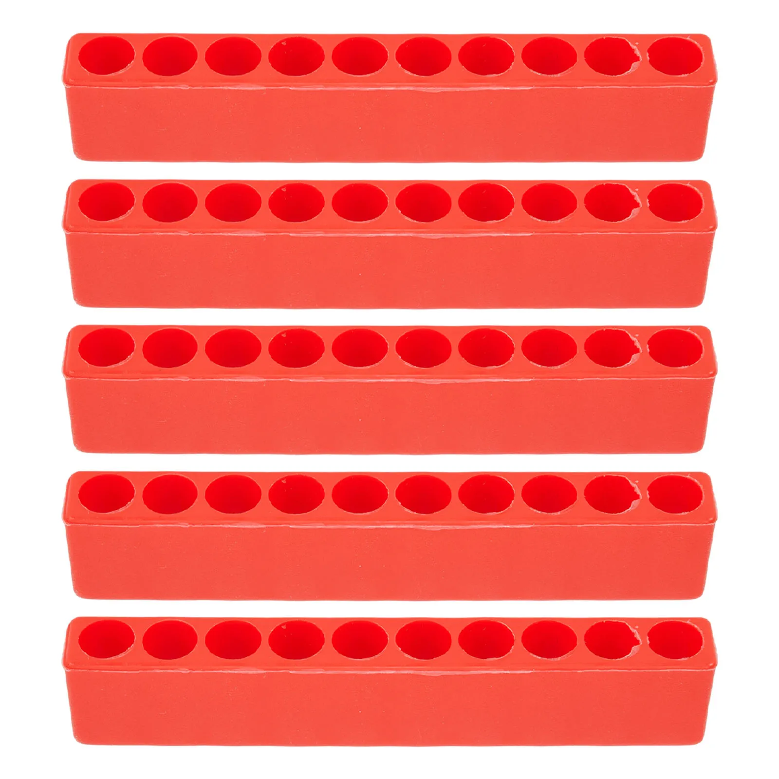 5pcs 10 Holes Screwdriver Bit Holder 1/4 Hex Shank Plastic Screwdriver Storage Soft Rubber Organizer Head Drill Bit Stand Case
5pcs 10 Holes Screwdriver Bit Holder 1/4 Hex Shank Plastic Screwdriver Storage Soft Rubber Organizer Head Drill Bit Stand Case