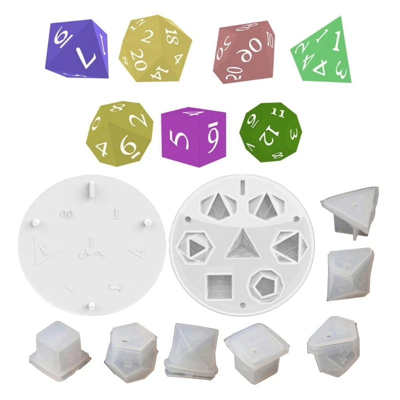 8 PCS Silicone Resin Molds Resin Ornaments Moulds DIY Crafts Making Mould Dices Shape Silicone Material Hand-Making Tool D0LC
8 PCS Silicone Resin Molds Resin Ornaments Moulds DIY Crafts Making Mould Dices Shape Silicone Material Hand-Making Tool D0LC