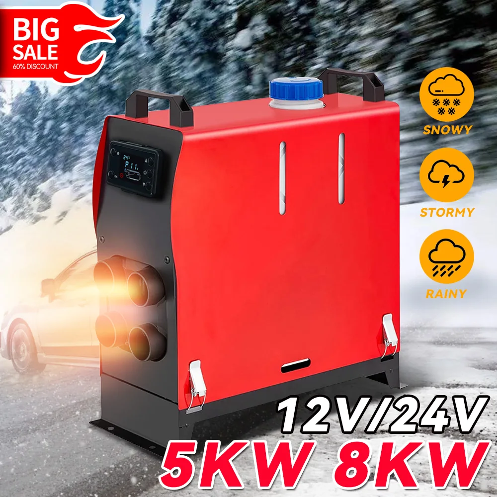 5KW 8KW 12V Diesel Heater Car Heater Diesel Air Heater With LCD Switch Silencer for Car Truck Boat RV Parking Diesel Heater
5KW 8KW 12V Diesel Heater Car Heater Diesel Air Heater With LCD Switch Silencer for Car Truck Boat RV Parking Diesel Heater