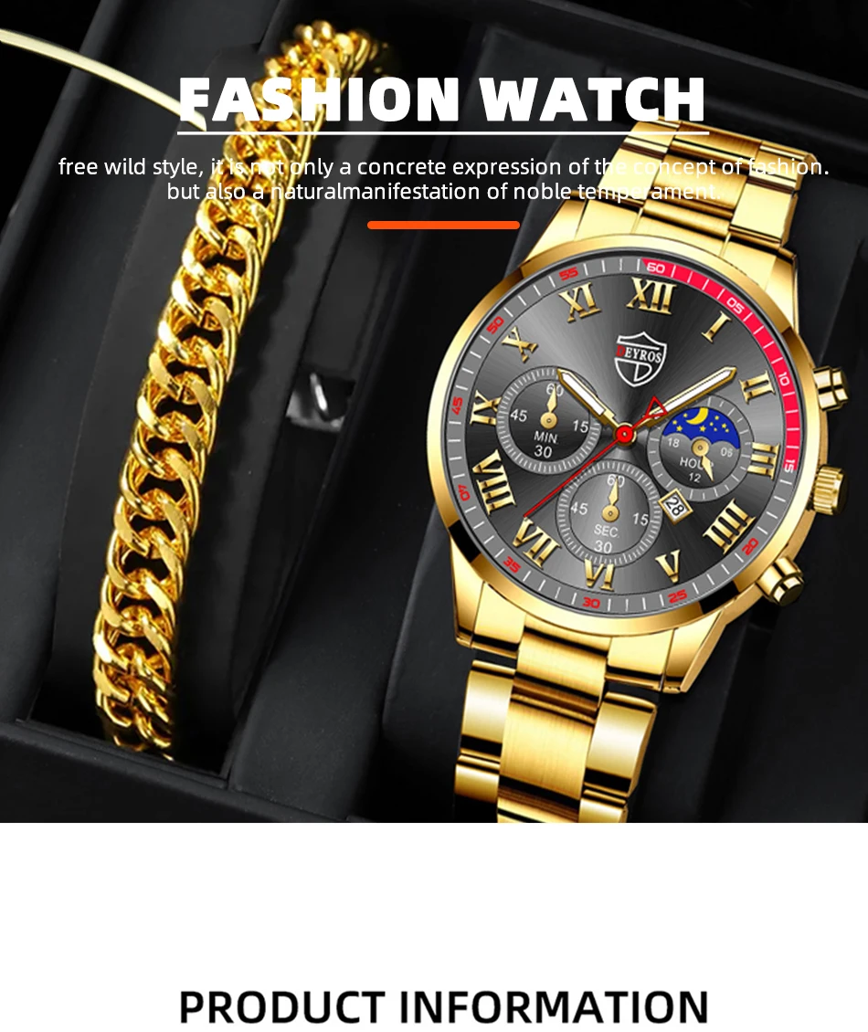 Fashion Mens Stainless Steel Watches Luxury Quartz Wristwatch Calendar Luminous Clock Men Business Casual Watch Reloj Hombre Fashion Mens Stainless Steel Watches Luxury Quartz Wristwatch Calendar Luminous Clock Men Business Casual Watch Reloj Hombre