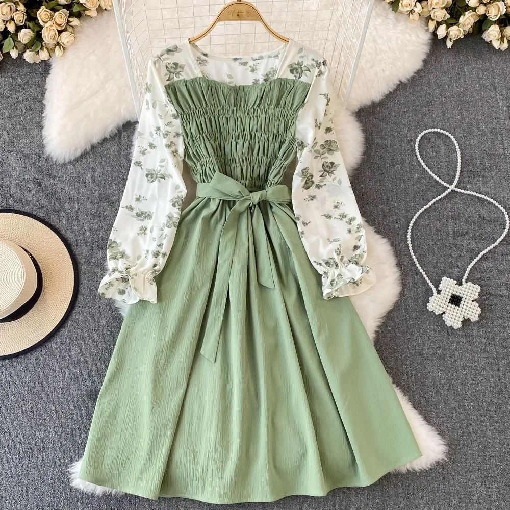 2024 New Chic Fashion Floral Print Long Sleeves Women Dress Spring Elegant Vintage Bandage Slim Waist Party Vestidos
2024 New Chic Fashion Floral Print Long Sleeves Women Dress Spring Elegant Vintage Bandage Slim Waist Party Vestidos