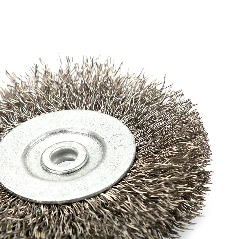 3 Inch 6mm Arbor Stainless Steel Wire Wheel Brush For Bench Grinder Abrasive Deburring Tools Wire Wheels Brush
3 Inch 6mm Arbor Stainless Steel Wire Wheel Brush For Bench Grinder Abrasive Deburring Tools Wire Wheels Brush