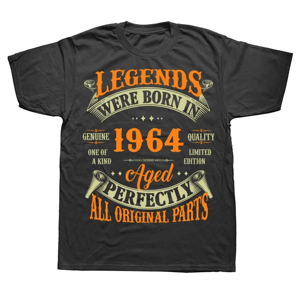 

Novelty Legends Born in 1964 59 Years Old T Shirts Streetwear Short Sleeve Birthday Gifts Summer Style T-shirt Mens Clothing