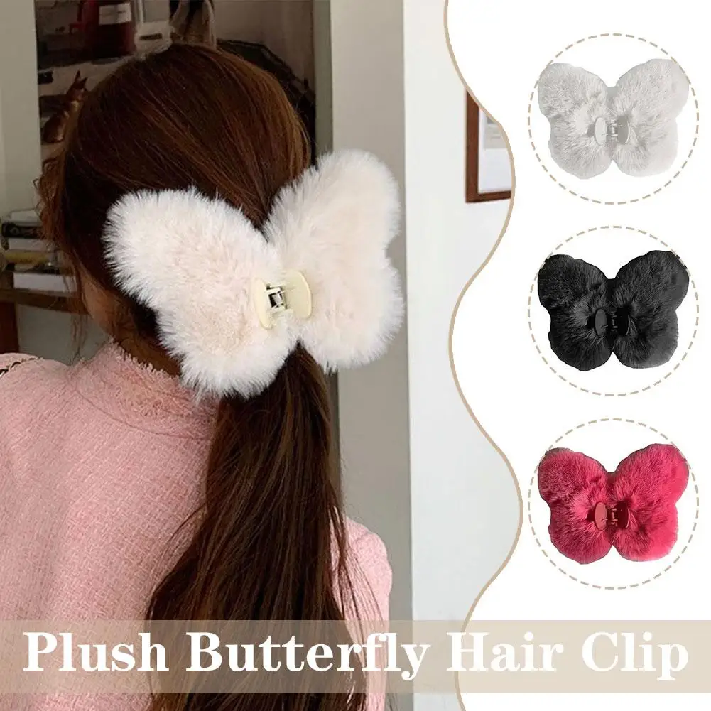 INS пушистая Заколка-бабочка шпилька для волос корейский зажим для волос в форме полуакулы заколки для волос аксессуары для волос для женщин модель F5H5 
INS пушистая Заколка-бабочка шпилька для волос корейский зажим для волос в форме полуакулы заколки для волос аксессуары для волос для женщин модель F5H5