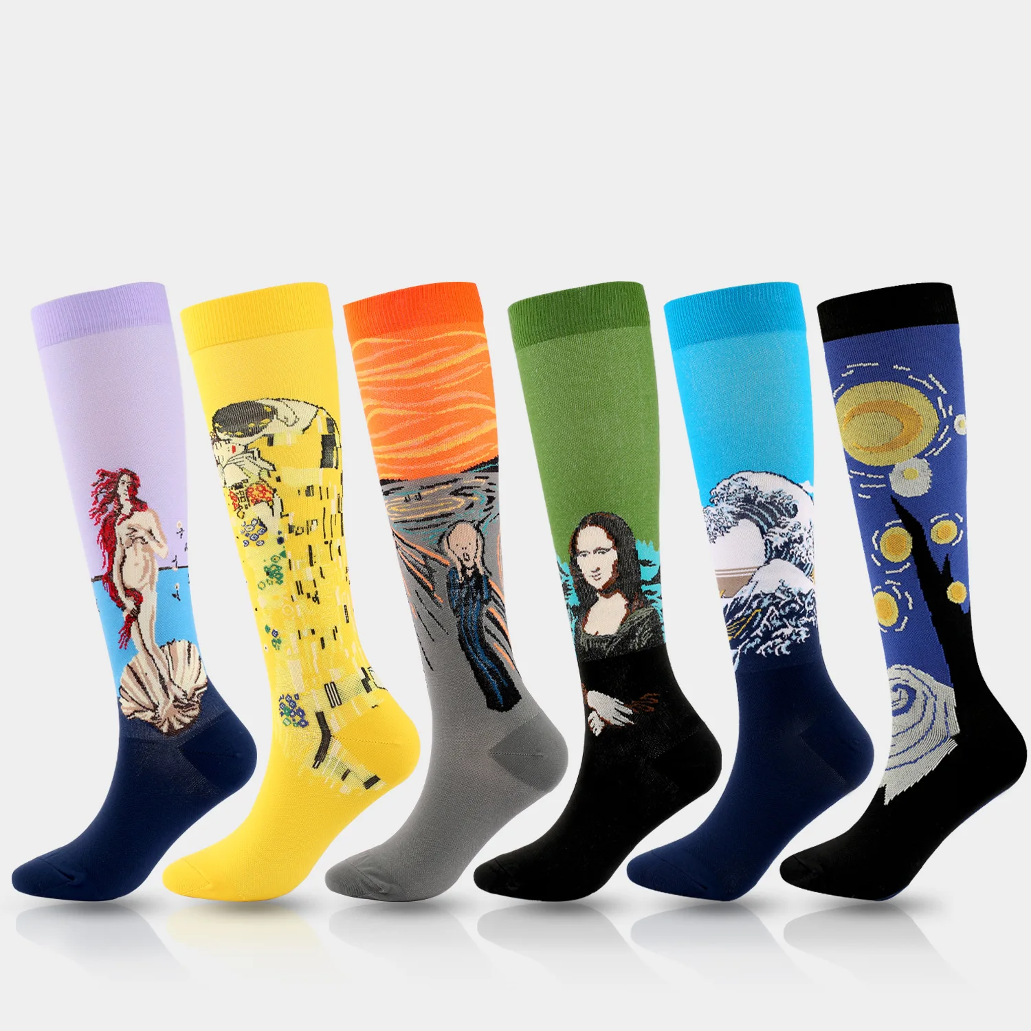 Halloween Sports Compression Socks New Famous Painting Mona Lisa Socks Elastic Socks Men Women
Halloween Sports Compression Socks New Famous Painting Mona Lisa Socks Elastic Socks Men Women