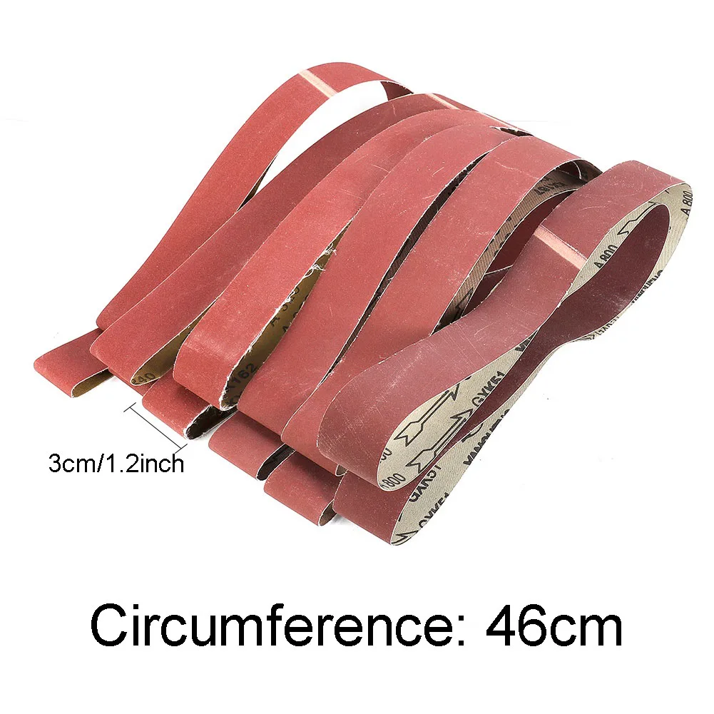 6pcs Sandpaper Sanding Belt 3*46cm Sander Abrasive 180-800 Grit For Wood Metal Plastic Fiberglass Grinding Polishing Tool Parts
6pcs Sandpaper Sanding Belt 3*46cm Sander Abrasive 180-800 Grit For Wood Metal Plastic Fiberglass Grinding Polishing Tool Parts
