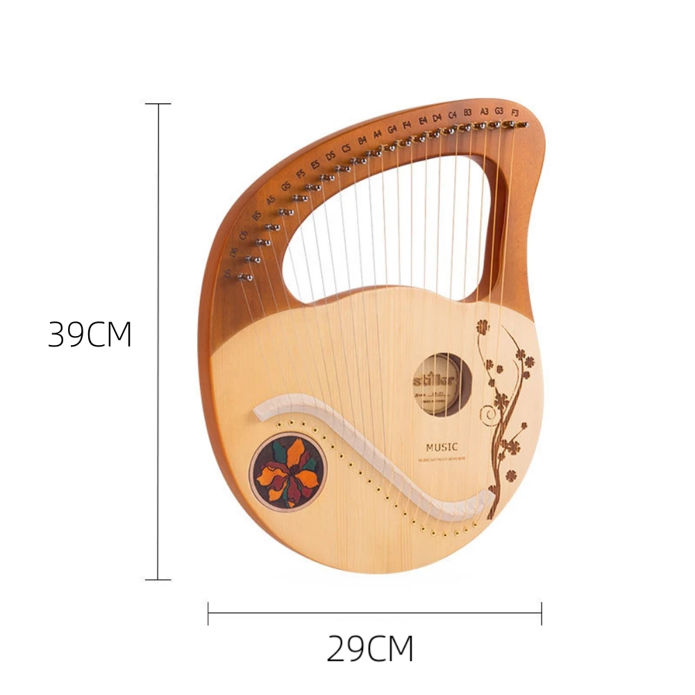 Classical Wooden Lyre Authentic Greek Antiquity Design Mahogany Body Melodious 21-String Instrument With Tuning Wrench
Classical Wooden Lyre Authentic Greek Antiquity Design Mahogany Body Melodious 21-String Instrument With Tuning Wrench