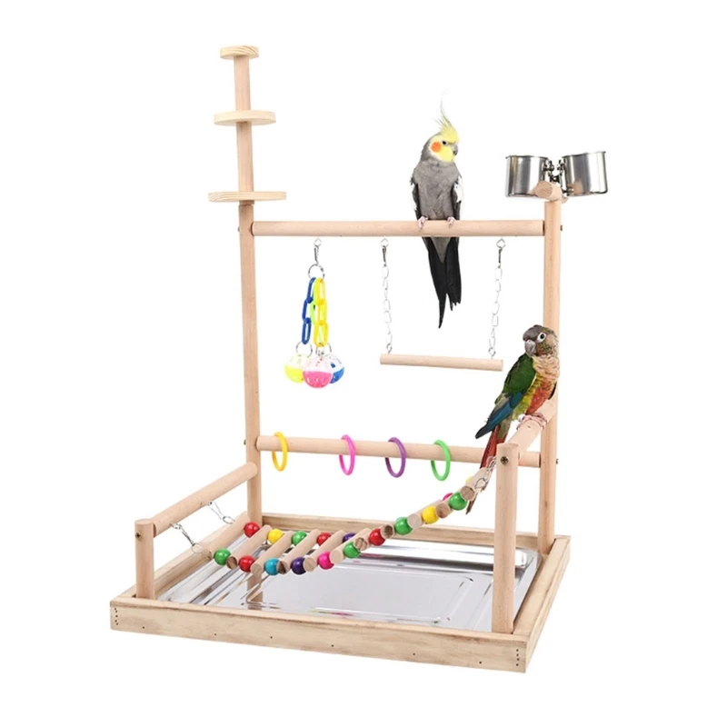 Bird Perch Parrots Playstand Cockatiel Playstand Toy with Ladder Chew Toy Feeding Cups Exercise and Playing for Birds
Bird Perch Parrots Playstand Cockatiel Playstand Toy with Ladder Chew Toy Feeding Cups Exercise and Playing for Birds