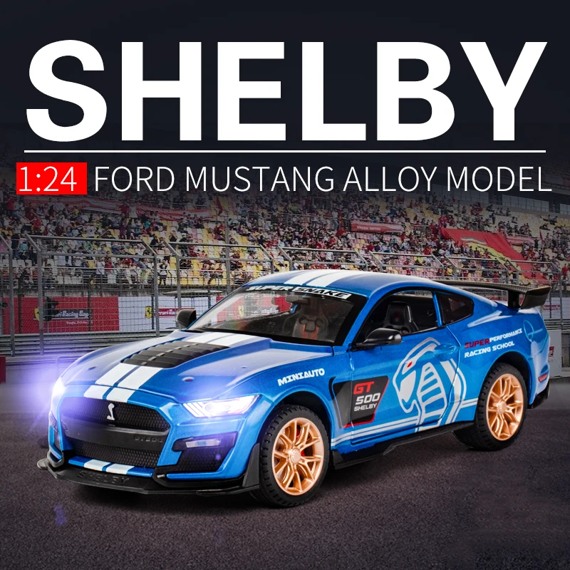Модель гоночного автомобиля Ford Mustang Shelby GT500 1:24, модель литая и игрушечного автомобиля, модель металлического автомобиля, Коллекционная модель, игрушка в подарок 
Модель гоночного автомобиля Ford Mustang Shelby GT500 1:24, модель литая и игрушечного автомобиля, модель металлического автомобиля, Коллекционная модель, игрушка в подарок