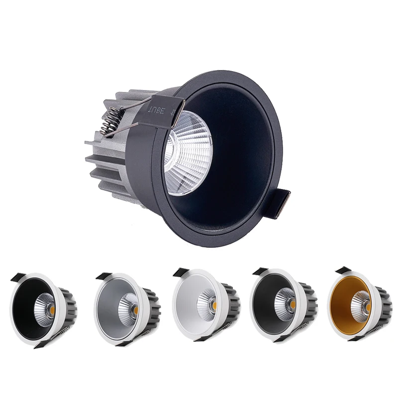 Embedded Dimmable LED Die-Cast Aluminum Downlight 12W24W Anti Glare COB Spotlight AC85-265V Foyer Store Hotel Indoor Lighting
Embedded Dimmable LED Die-Cast Aluminum Downlight 12W24W Anti Glare COB Spotlight AC85-265V Foyer Store Hotel Indoor Lighting