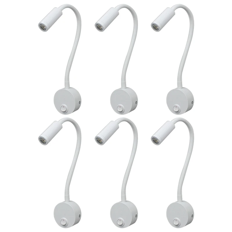 6PCS 3W Bookcase Lights Minimalist Table Lamp Gooseneck Reading Wall-Mounted Light For Bedroom Dormitory LED Work Lamp
6PCS 3W Bookcase Lights Minimalist Table Lamp Gooseneck Reading Wall-Mounted Light For Bedroom Dormitory LED Work Lamp