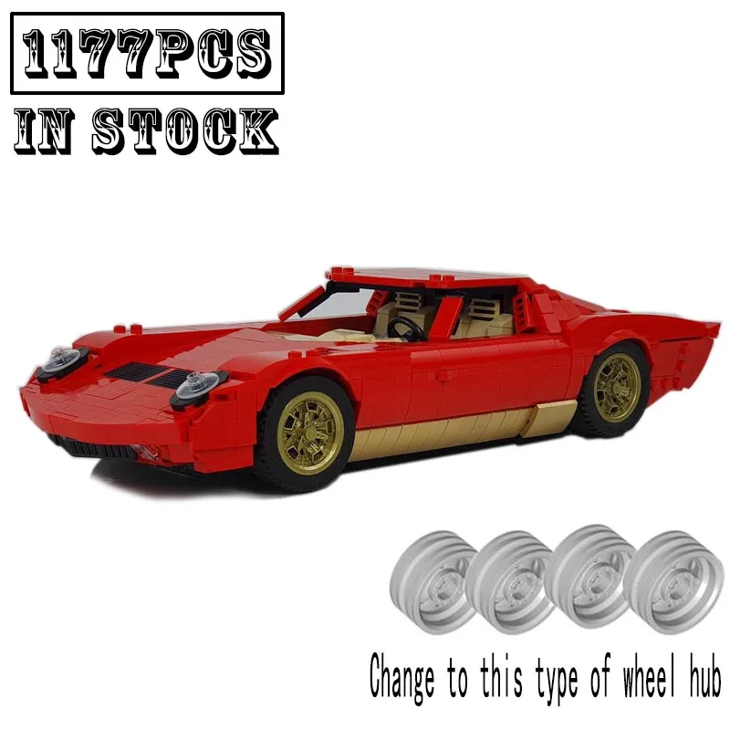 New MOC-132131 1177PCS Miura P400 SV Supercar Racing Car Vehicle Sport Model Building Blocks Kid Educational Toy Birthdays Gift
New MOC-132131 1177PCS Miura P400 SV Supercar Racing Car Vehicle Sport Model Building Blocks Kid Educational Toy Birthdays Gift