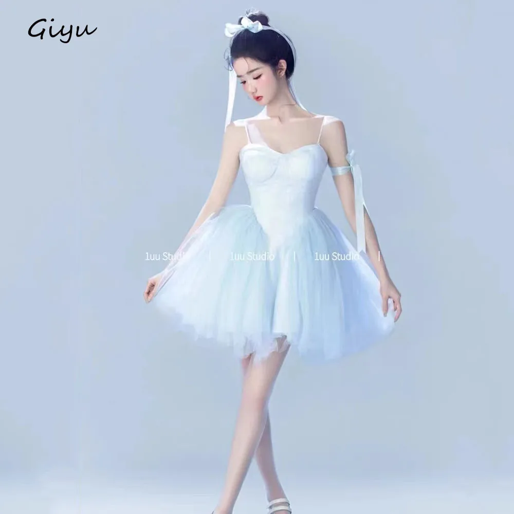Giyu Fairy A-line Prom Dress Spaghetti Strap Draped Mini-Length Above Knee Back Of Zipper Birthday Party Dress Summer Dress
Giyu Fairy A-line Prom Dress Spaghetti Strap Draped Mini-Length Above Knee Back Of Zipper Birthday Party Dress Summer Dress
