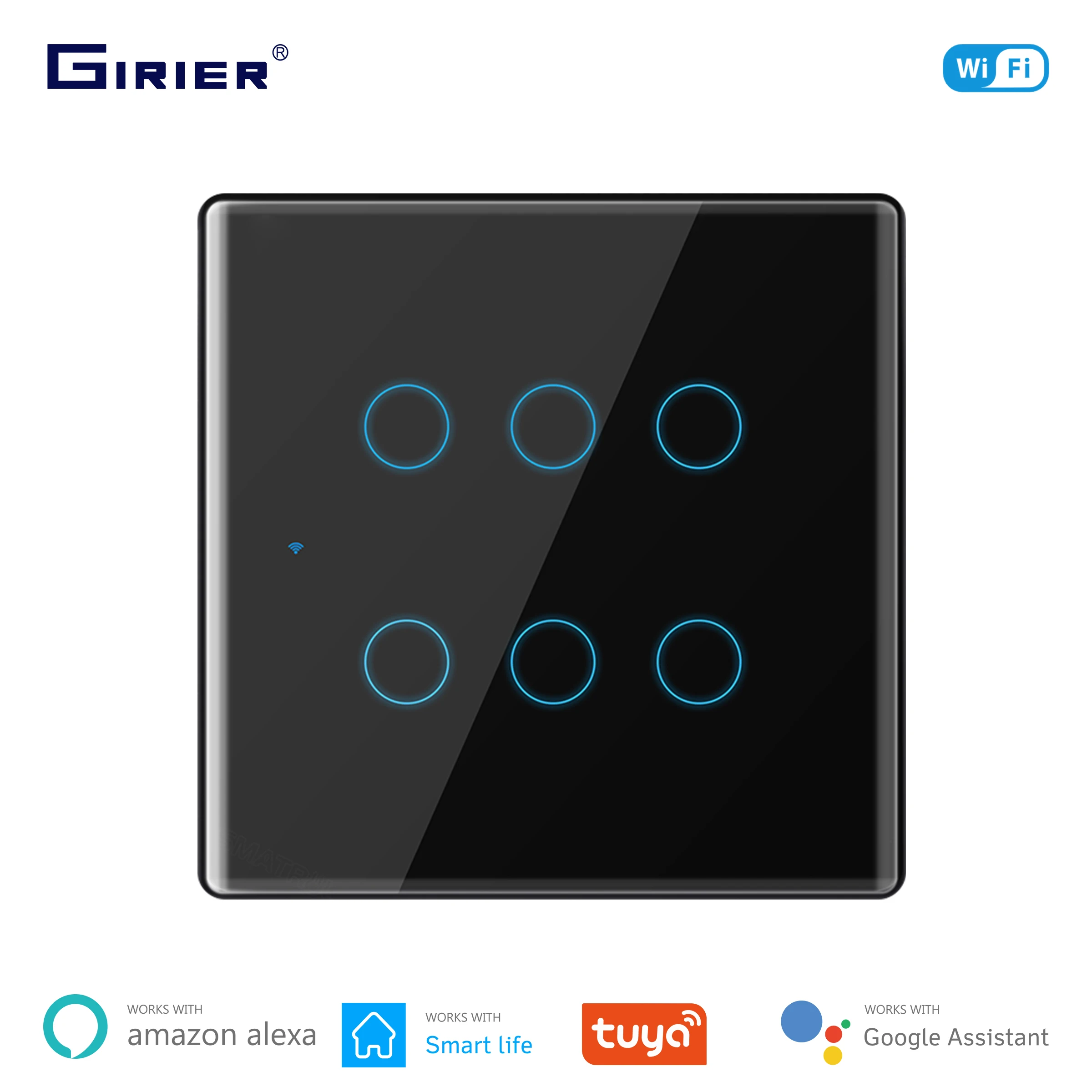 Tuya Smart Switch Brazil 4/6 Gang WiFi Touch Switches 100-250V Neutral Wire Required Works with Alexa Google Home Smart Life APP
Tuya Smart Switch Brazil 4/6 Gang WiFi Touch Switches 100-250V Neutral Wire Required Works with Alexa Google Home Smart Life APP