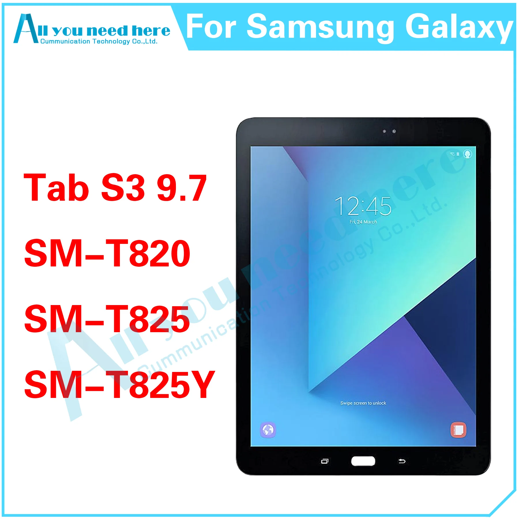 100% тест AAA для Samsung Galaxy Tab S3 9,7 T820 T825 T827 ЖК-дисплей сенсорный экран дигитайзер в сборе запасные части
100% тест AAA для Samsung Galaxy Tab S3 9,7 T820 T825 T827 ЖК-дисплей сенсорный экран дигитайзер в сборе запасные части