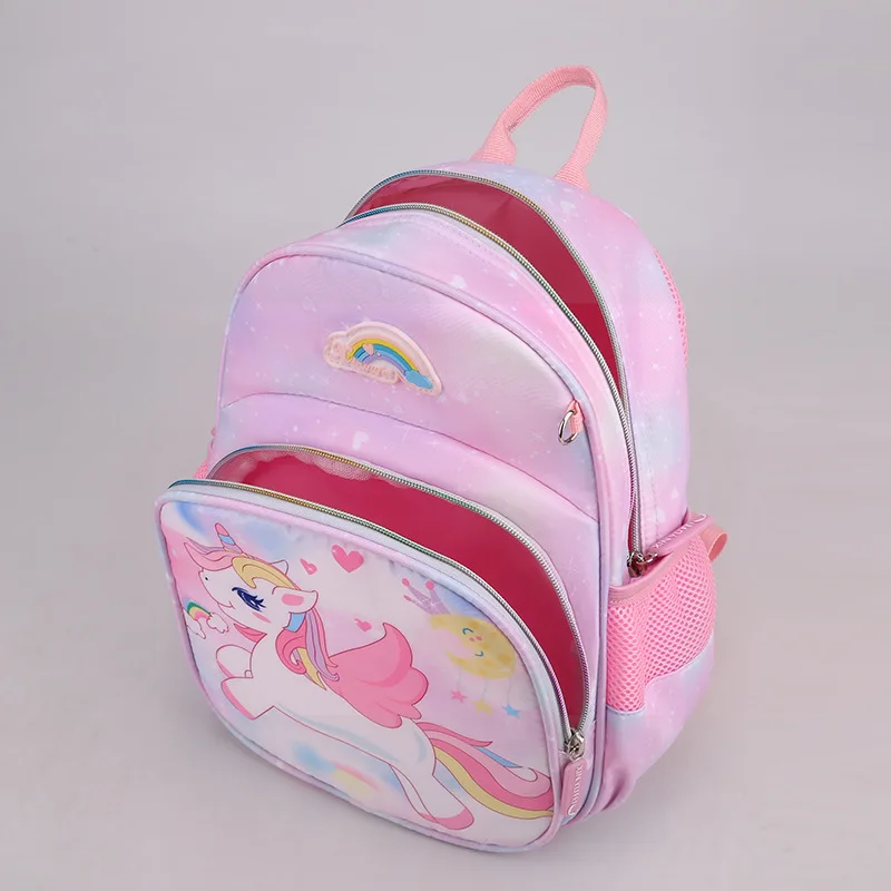 Unicorn Pink Rainbow Schoolbag For Girls Unicorn Pink Rainbow Schoolbag For Girls