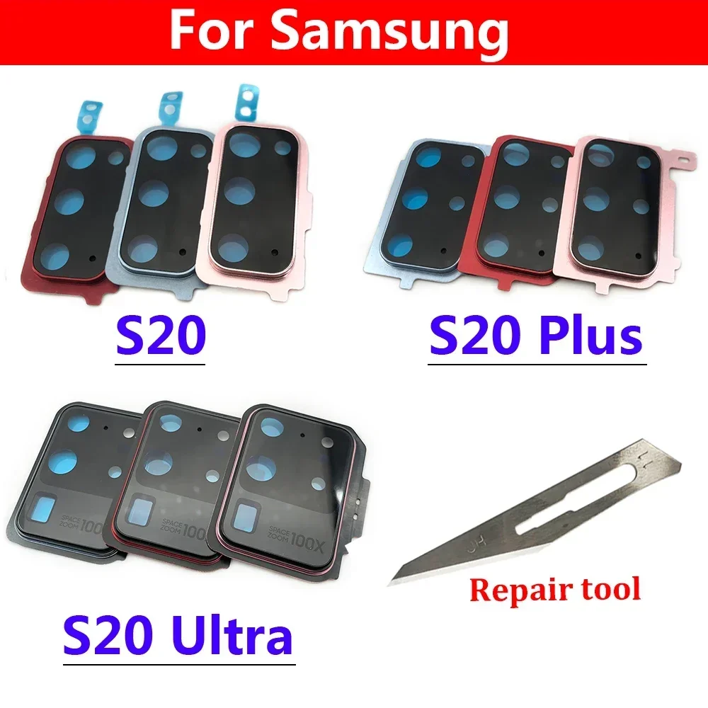 Original New Rear Camera Glass Lens Cover with Frame Holder with Sticker for Samsung S20 Plus S20 Ultra Replacement Parts
Original New Rear Camera Glass Lens Cover with Frame Holder with Sticker for Samsung S20 Plus S20 Ultra Replacement Parts