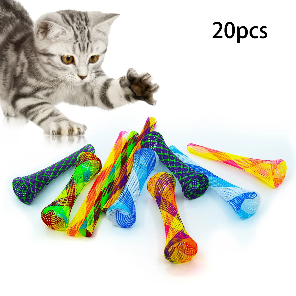 20pcs Pet Interactive Toys for Cat Folding Spring Shape Toy Colorful Feather Funny Training Toys Lattice Jingle Ball Cat Toy
20pcs Pet Interactive Toys for Cat Folding Spring Shape Toy Colorful Feather Funny Training Toys Lattice Jingle Ball Cat Toy