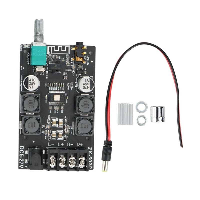 Bluetooth 5.0 AUX TPA3116 Digital Power Amplifier Board 2X 50W 100W Speaker Stereo Audio AMP Module Home Music
Bluetooth 5.0 AUX TPA3116 Digital Power Amplifier Board 2X 50W 100W Speaker Stereo Audio AMP Module Home Music