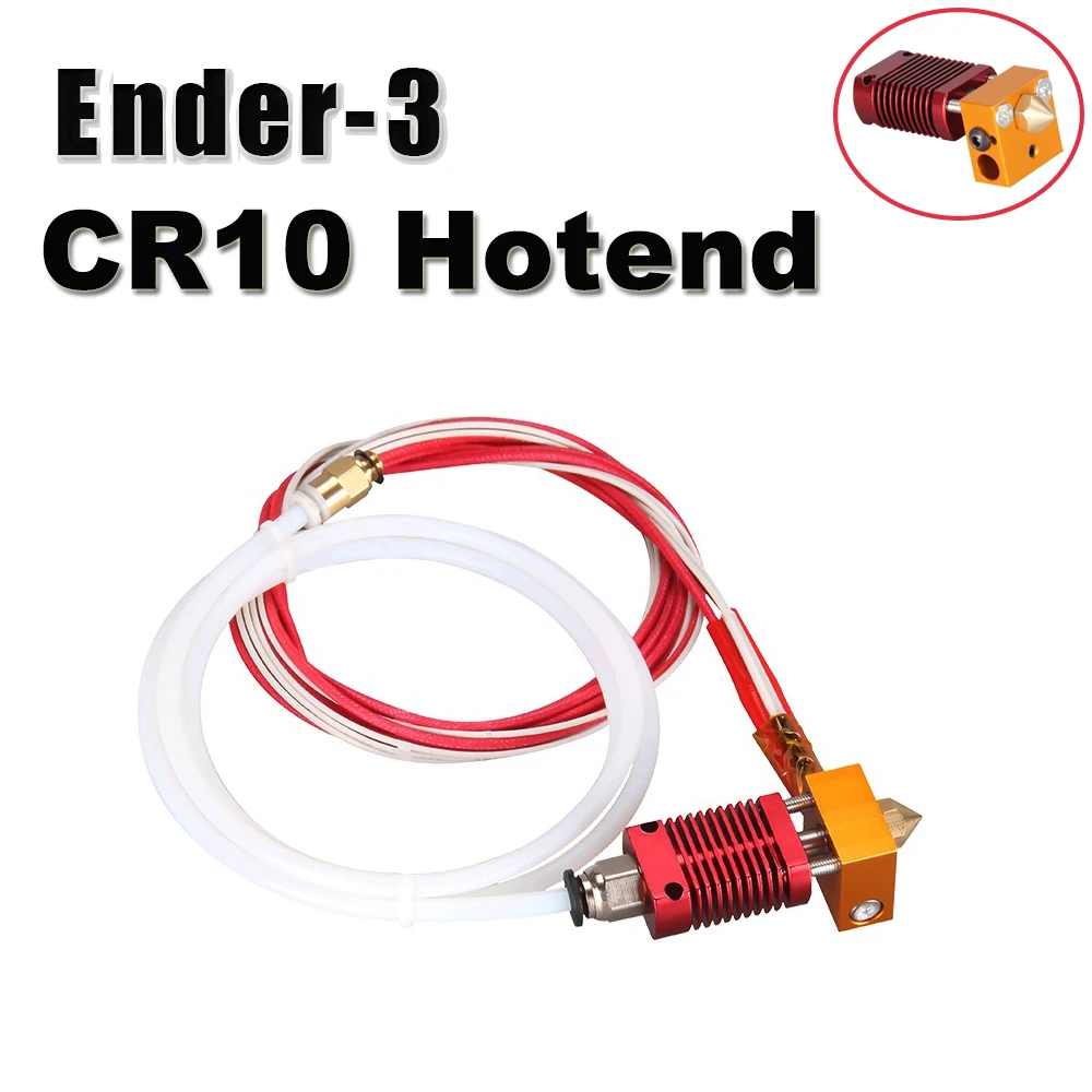 

Комплект Hotend для принтера Ender 3 CR10 CR10S, 12 В, 24 В, 40 Вт, J-head, для нити 1,75 мм, детали для 3D-принтера, экструдер Bowdon
