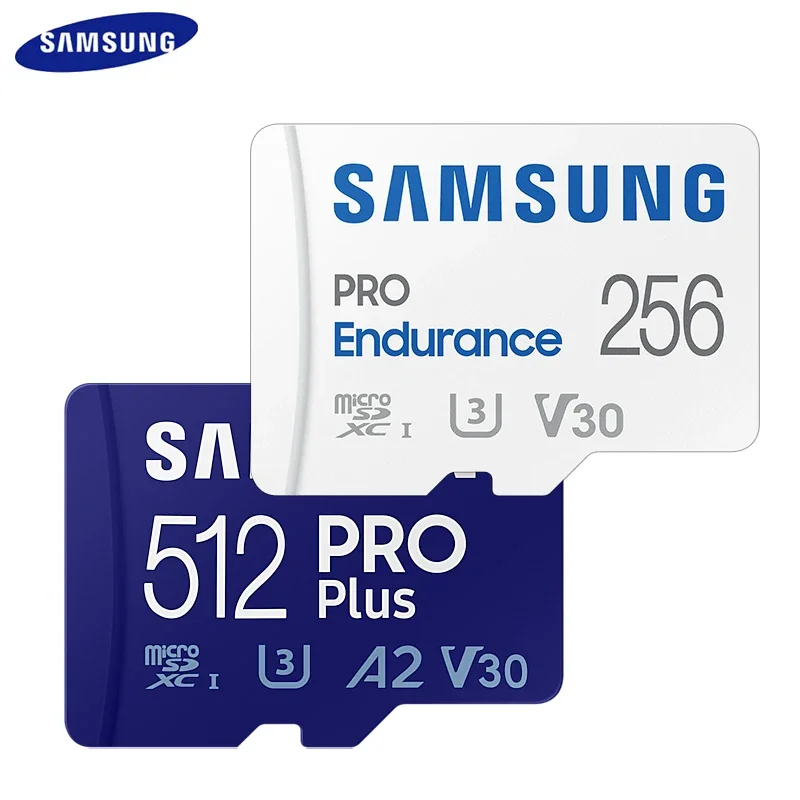 

SAMSUNG Flash Memory Card 32GB 64GB U3 4K Micro SD Card 128GB 256GB V30 C10 A2 Microsd SDXC TF Card 512GB PRO Endurance RO Plus