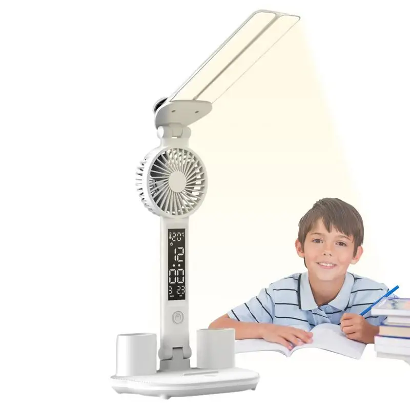 Desk Lamps For Office Foldable Study Lamp LED Desk Light With Thermometer Calendar Fan Pen Holder For Workbench Office Study
Desk Lamps For Office Foldable Study Lamp LED Desk Light With Thermometer Calendar Fan Pen Holder For Workbench Office Study