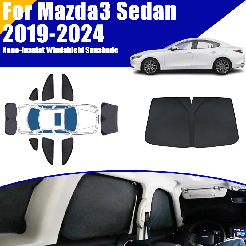 Full Coverage Sunshade For Mazda3 Mazda 3 Axela BP 2019-2024 Sedan Car Accessories Windows Visor Privacy Covers Black Foldable
Full Coverage Sunshade For Mazda3 Mazda 3 Axela BP 2019-2024 Sedan Car Accessories Windows Visor Privacy Covers Black Foldable