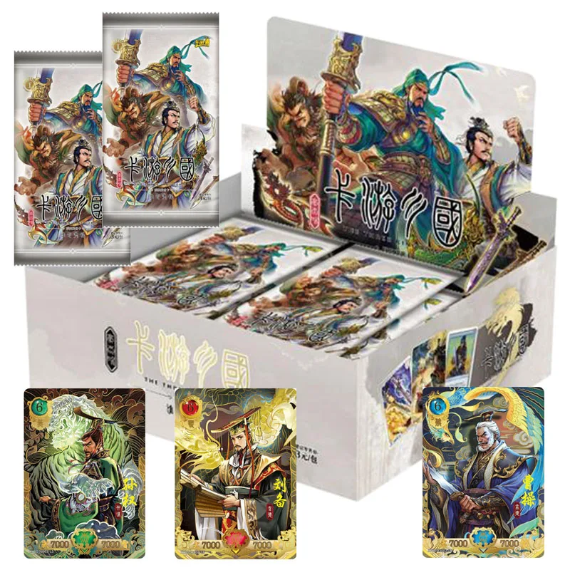 

New Romance of The Three Kingdoms Cards Booster Box Heroes Shining Packs Character Limited Game Playing Card Children Xmas Gifts