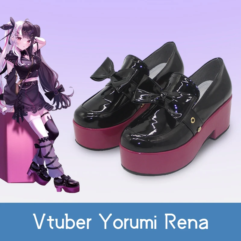 Блестящие кожаные туфли для косплея Vtuber Yorumi Rena с черным бантом на толстой подошве Симпатичные женские туфли в стиле "Лолита" на заказ
Блестящие кожаные туфли для косплея Vtuber Yorumi Rena с черным бантом на толстой подошве Симпатичные женские туфли в стиле "Лолита" на заказ