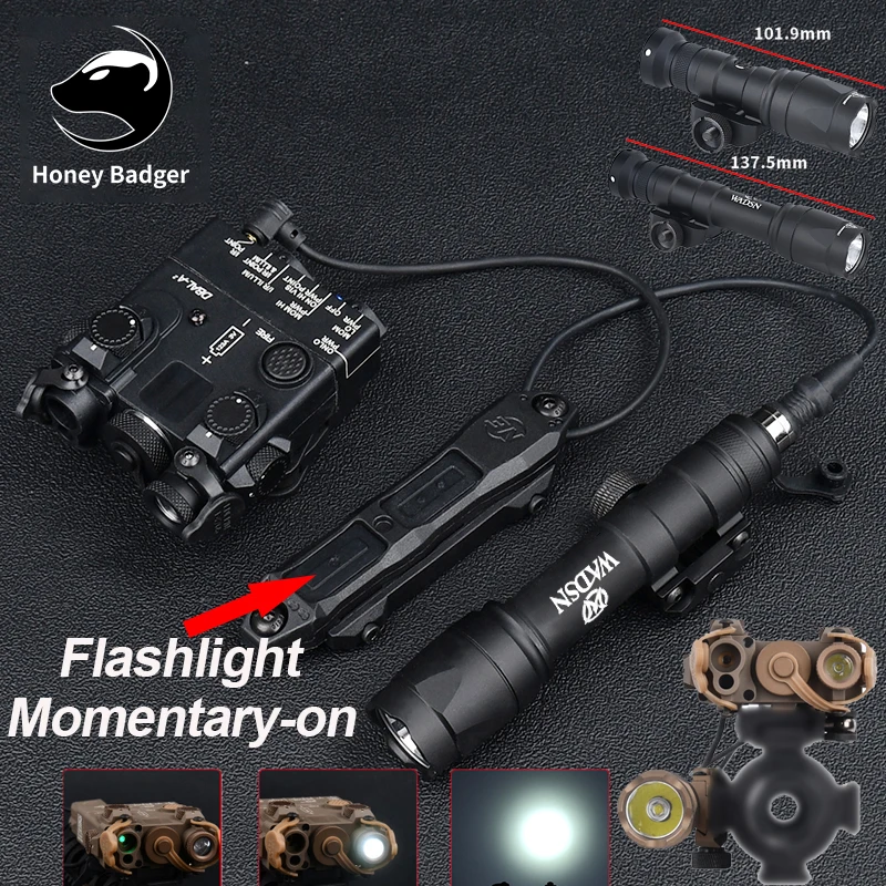 WADSN Tactical DBAL-A2 Airsoft Sight Blue Green Red Dot Laser Indicator M300A M600C Airsoft Flashlight AR15 Rifle Weapon Light
WADSN Tactical DBAL-A2 Airsoft Sight Blue Green Red Dot Laser Indicator M300A M600C Airsoft Flashlight AR15 Rifle Weapon Light