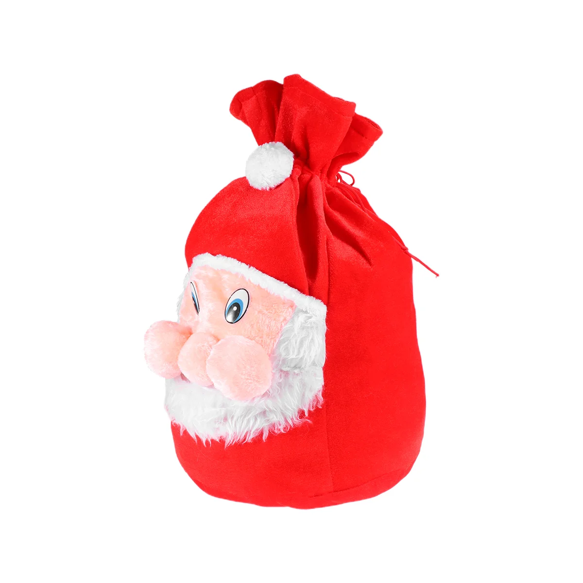 

Santa Claus Gift Bag Plush Christmas Santa Sack Bag Holiday Present Storage Bag Xmas Drawstring Gift Bags Xmas Christmas