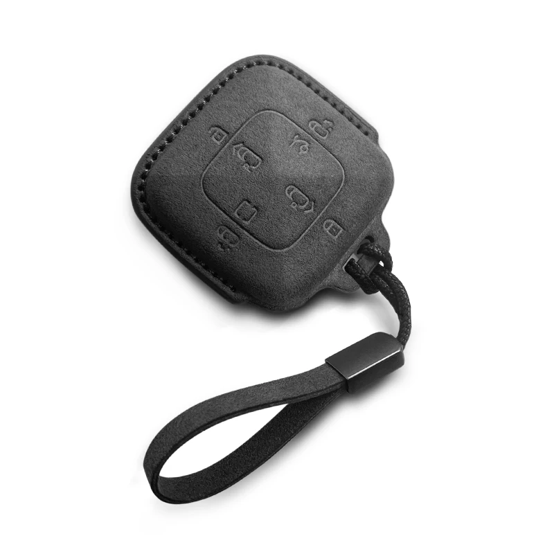 

suede keycase For ZEEKR X 001/007 ZEEKR 009 Card style key chain Bluetooth intelligent car remote control protective case