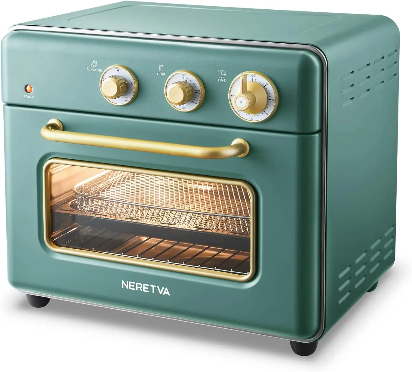 Air Fryer Toaster Large 21 QT, Five In One Convection Oven, Stainless Steel, ETL Certified, Retro Green
Air Fryer Toaster Large 21 QT, Five In One Convection Oven, Stainless Steel, ETL Certified, Retro Green