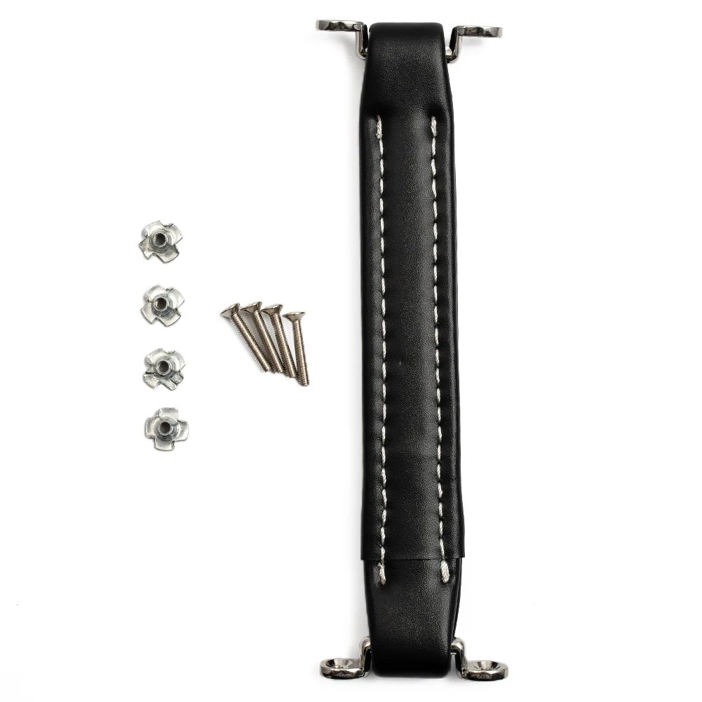AMP Handle Amplifier Handle 1 Set Black Mounting Screw Kit Navy PU Leather + Metal For Guitar Amplifiers Speaker
AMP Handle Amplifier Handle 1 Set Black Mounting Screw Kit Navy PU Leather + Metal For Guitar Amplifiers Speaker