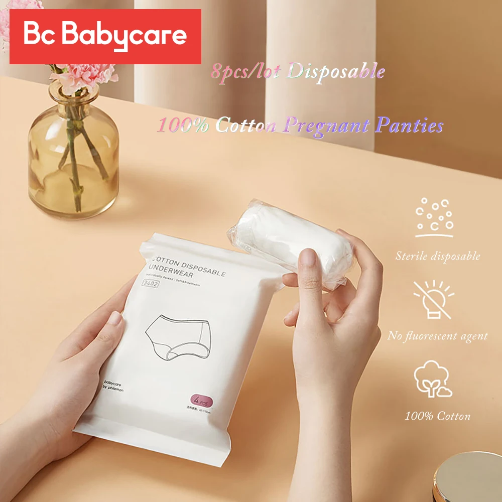 BC Babycare 8 шт./лот одноразовые 100% хлопковые трусики для беременных нижнее белье для путешествий дышащие мягкие послеродовые трусы
BC Babycare 8 шт./лот одноразовые 100% хлопковые трусики для беременных нижнее белье для путешествий дышащие мягкие послеродовые трусы