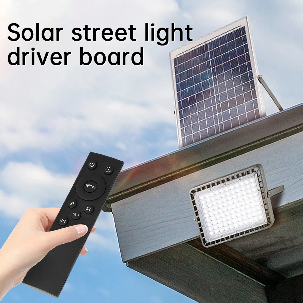 

Remote Control Solar Circuit Board Radar Human Body Sensor 3.2V/3.7V Street Lamp Controller Module With Memory For 5-10M